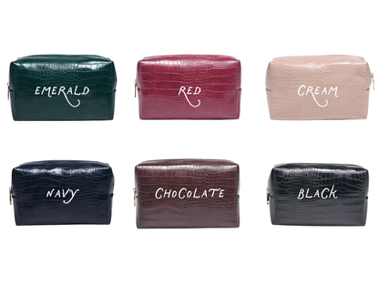 Croc Cosmetic Pouch