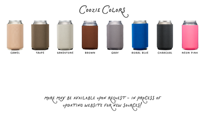 Fun Undone Crest Standard Foam Coozies