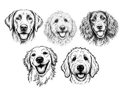 Golden Retriever Linen-Like Cocktail Napkins