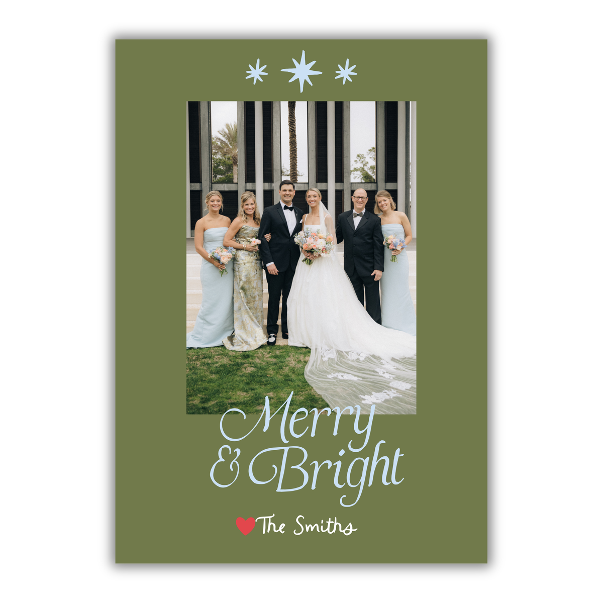 Merry + Bright Christmas Card!