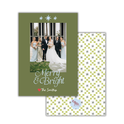 Merry + Bright Christmas Card!