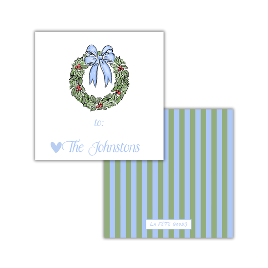 Wreath Square Gift Tag