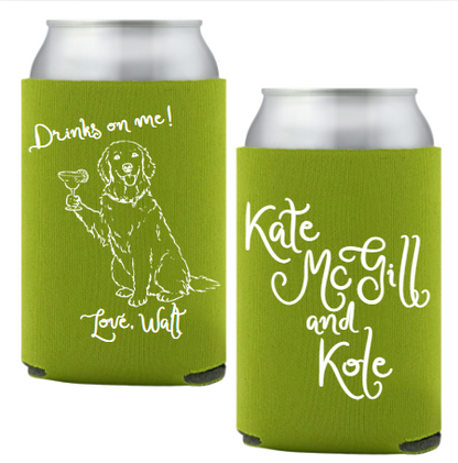 Golden Retriever Standard Coozies
