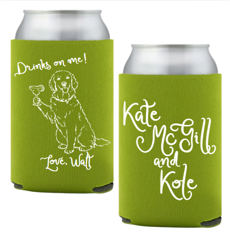 Golden Retriever Standard Coozies