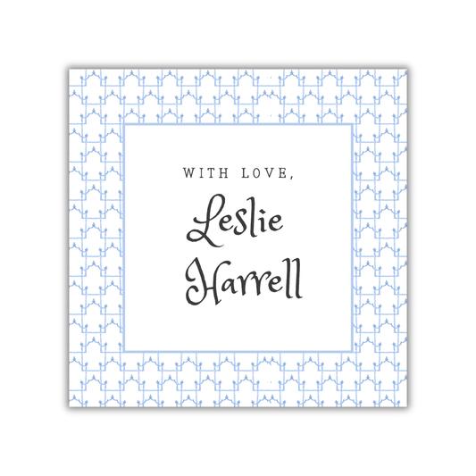 Blue Patterned Gift Tags