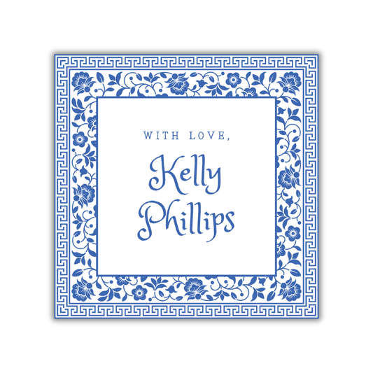 Blue Pattern Gift Tags
