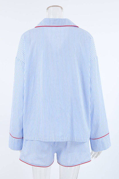 Classic Striped Pajama Short Set