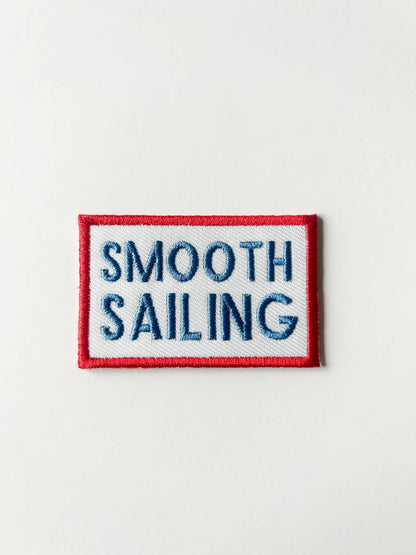 Smooth Sailing Embroidered Iron-On Patch
