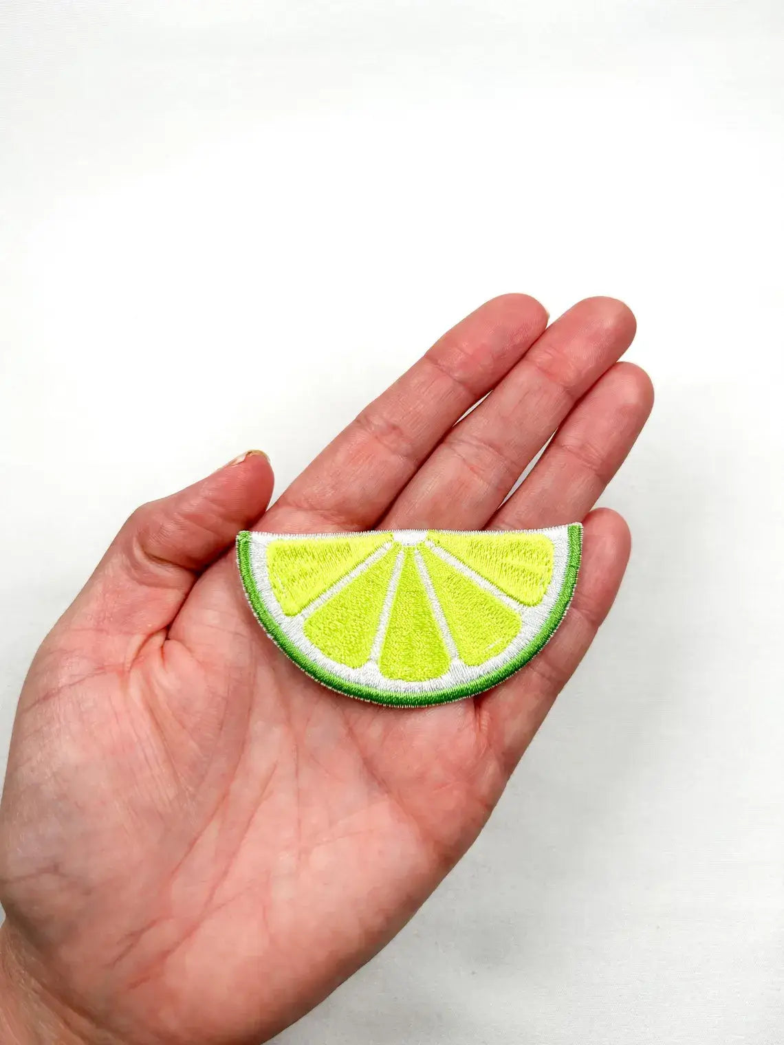 Lime Embroidered Iron-On Patch Cancun, Happy Hour, Tequila