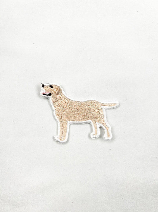 Yellow Labrador Embroidered Iron On Patch | Dog Patch Pets