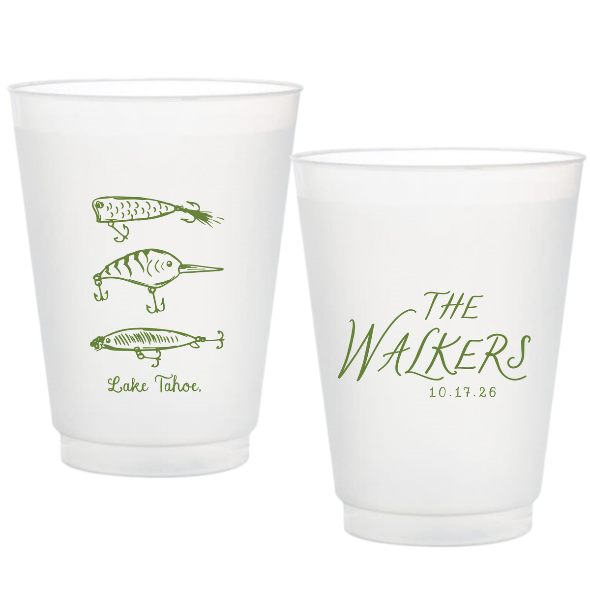 Fishing Lure Frosted Cups