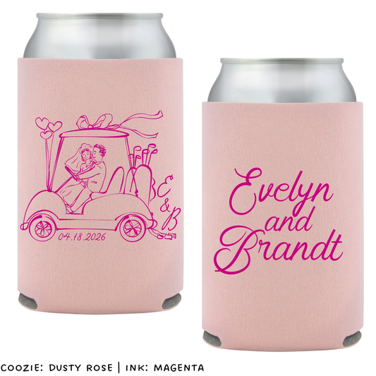 Golf Cart Standard Foam Coozies