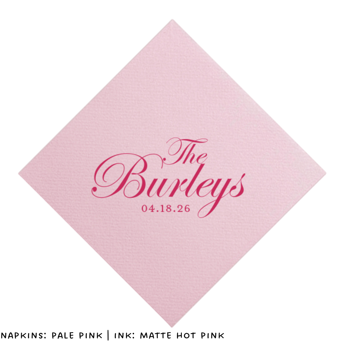 Classic Last Name Cocktail Napkins