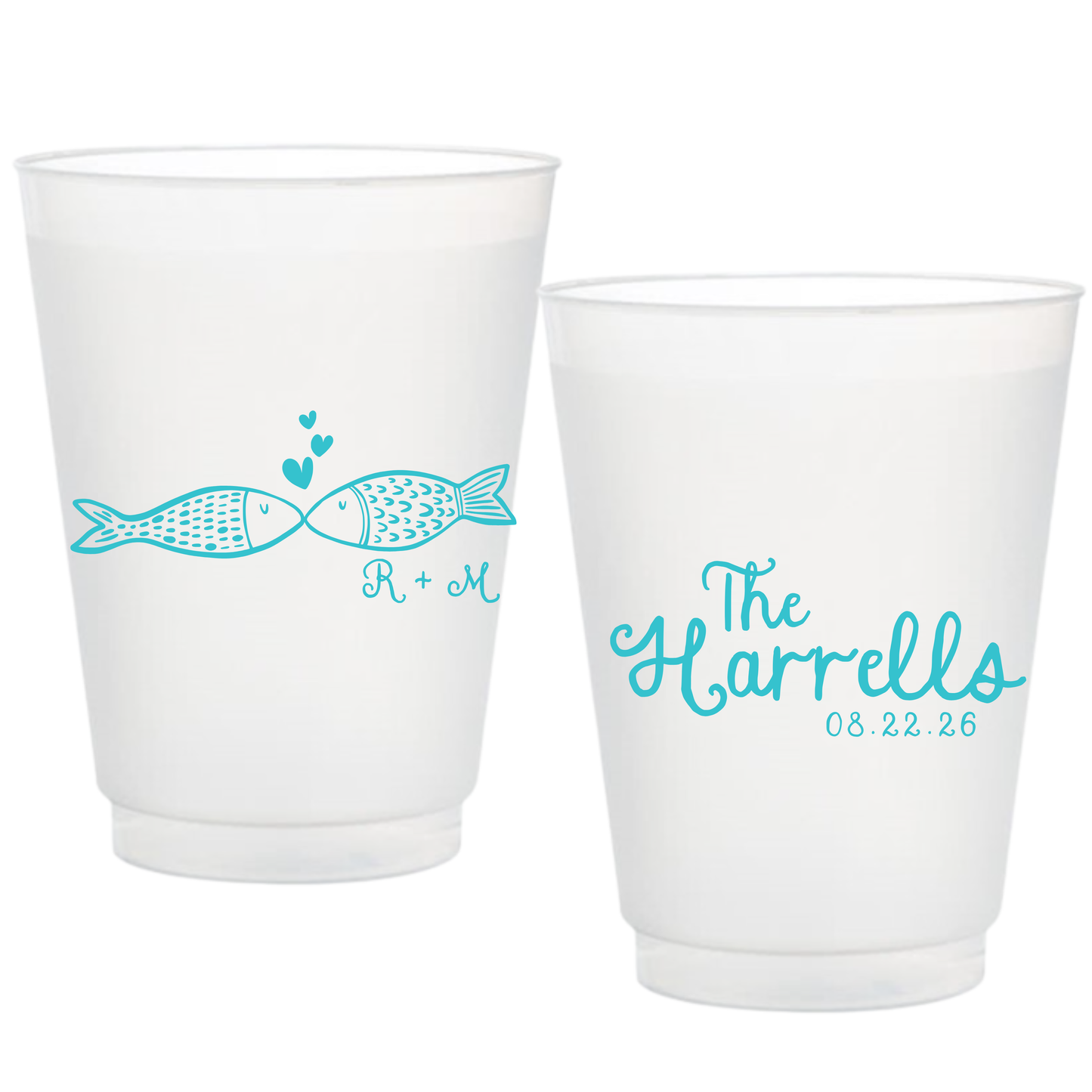 Fish Kiss Frosted Cups