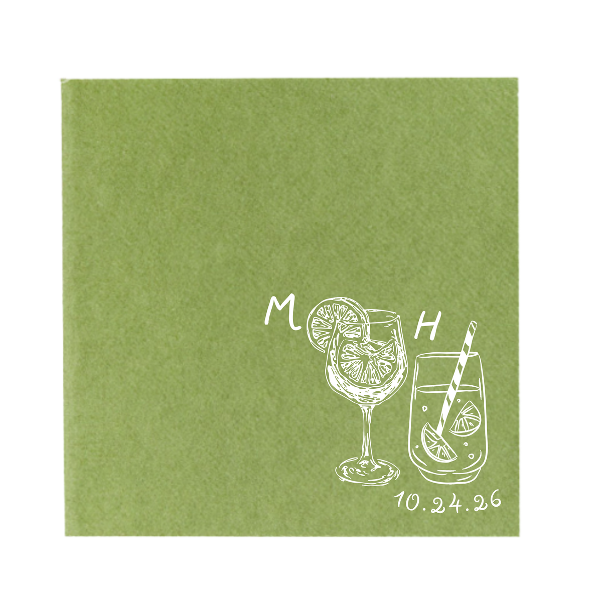 His + Hers Cocktail Napkins