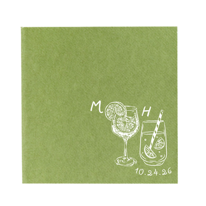 His + Hers Cocktail Napkins
