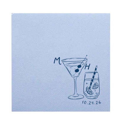 His + Hers Cocktail Napkins