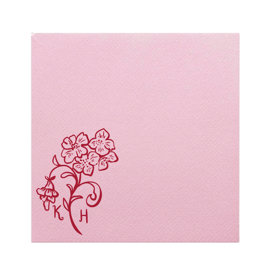 Whimsical Flower Cocktail Napkins