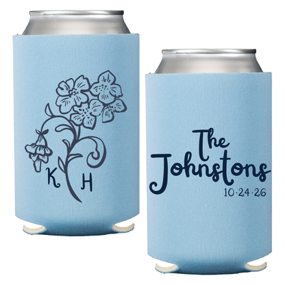 Whimsical Flower Standard Foam Coozies
