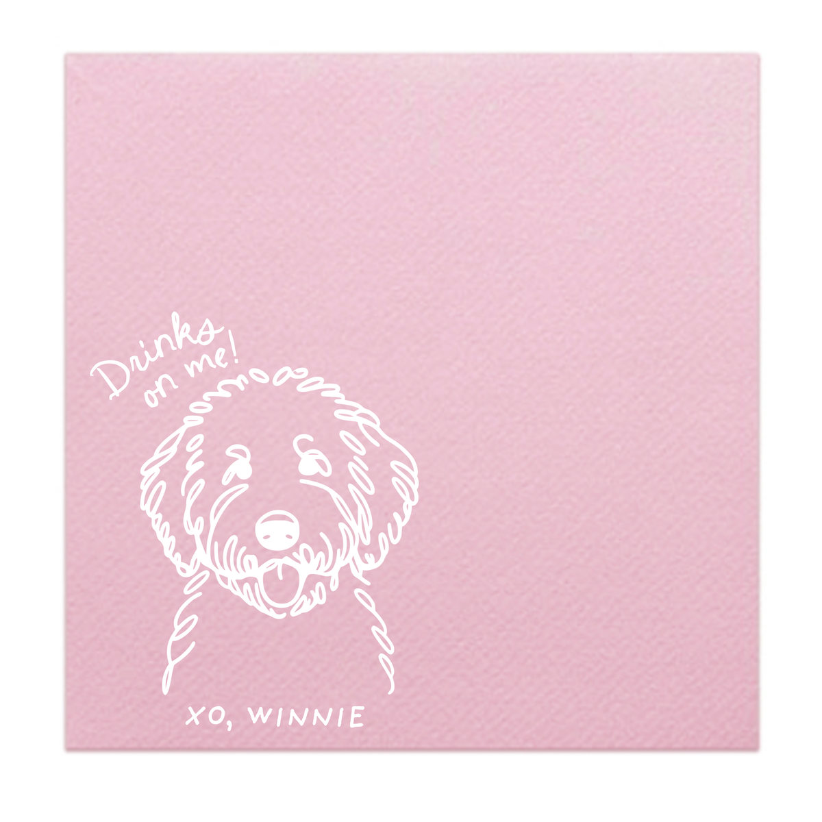 Funky Pet Outline Cocktail Napkins