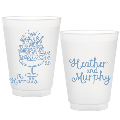 Party-goers Frosted Cups