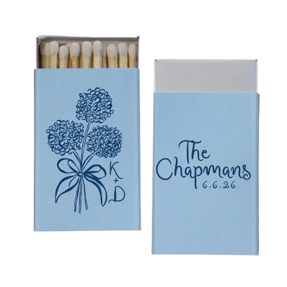 Handdrawn Flower Matchboxes