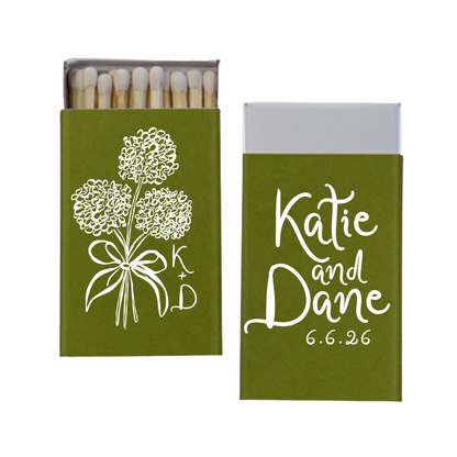 Handdrawn Flower Matchboxes