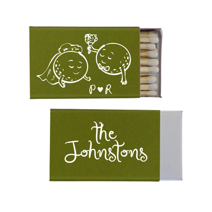 Golf Newlyweds Matchboxes