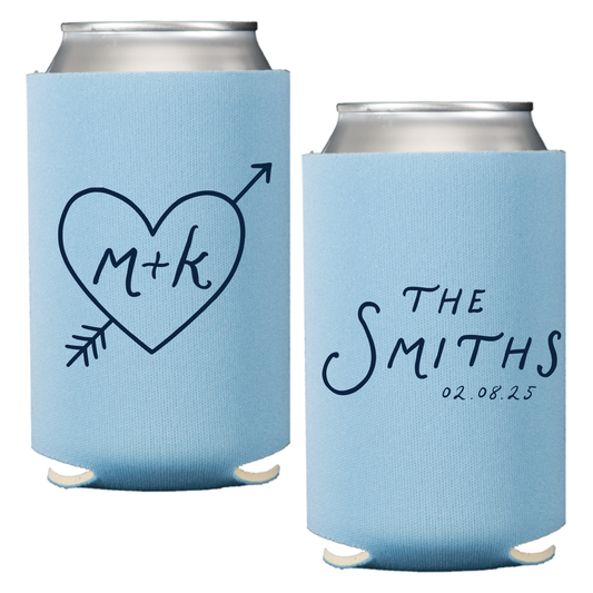 Classic Heart + Arrow Standard Coozies