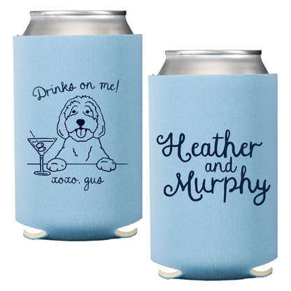 A Dog and his bar Standard Coozies