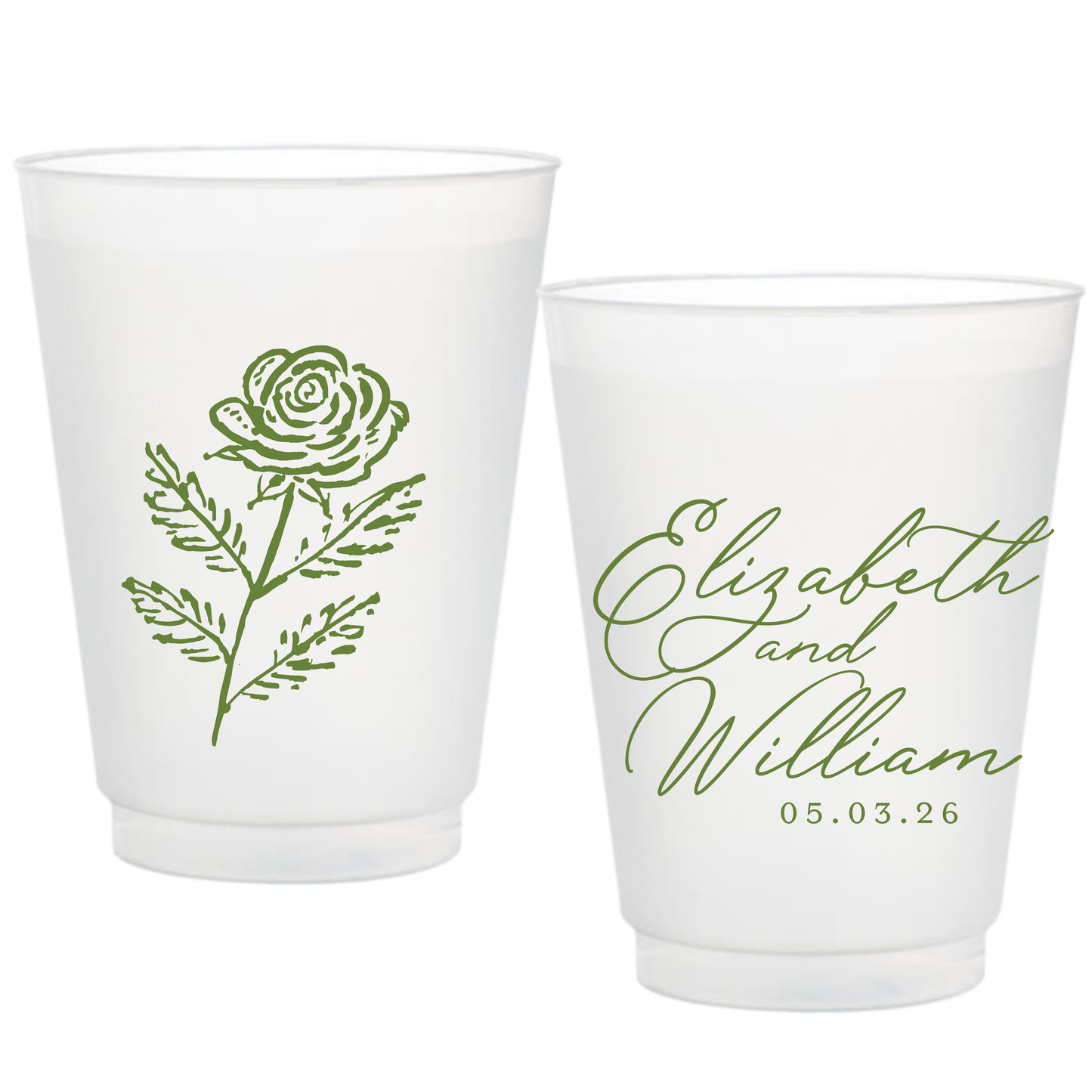 Whimsical Flower Frosted Cups