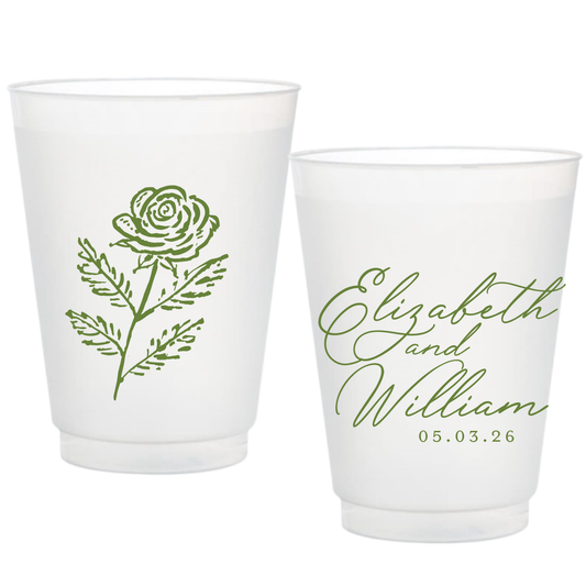 Whimsical Flower Frosted Cups