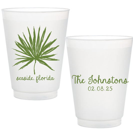 Palm Leaf Frosted Cups