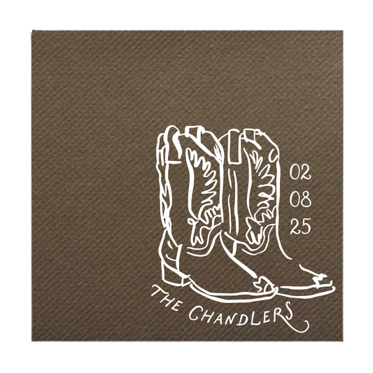 Cowboy Boot Cocktail Napkins