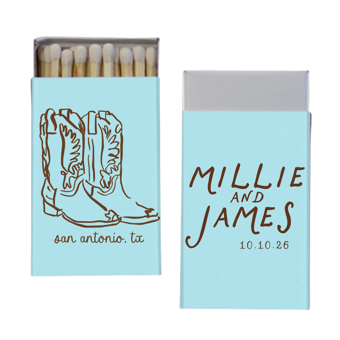 Cowboy Boot Matchboxes