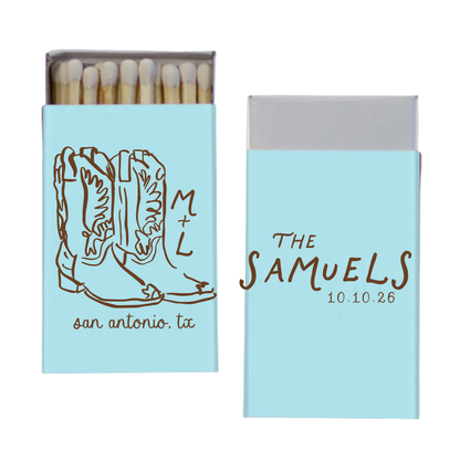 Cowboy Boot Matchboxes