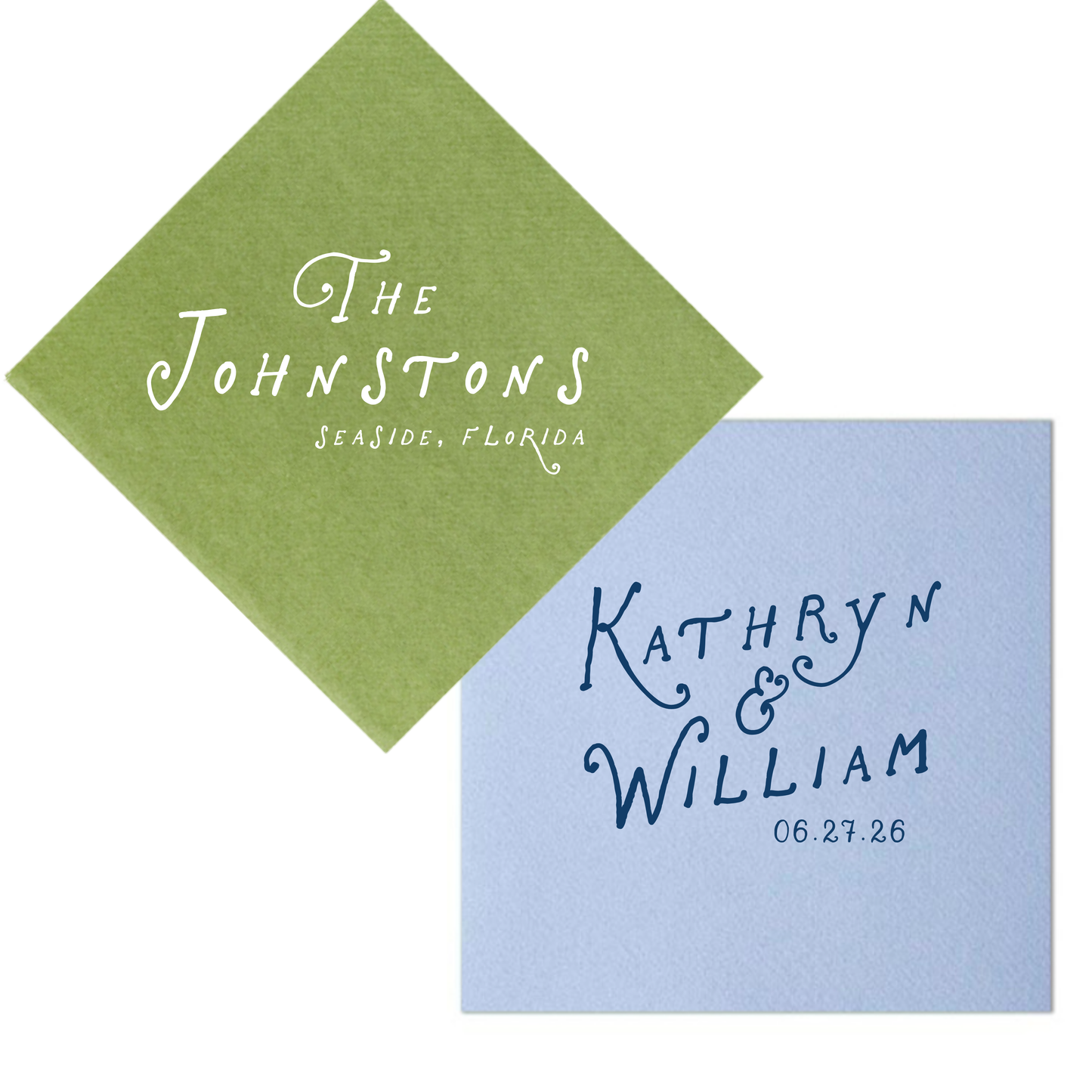Handwritten Cocktail Napkins