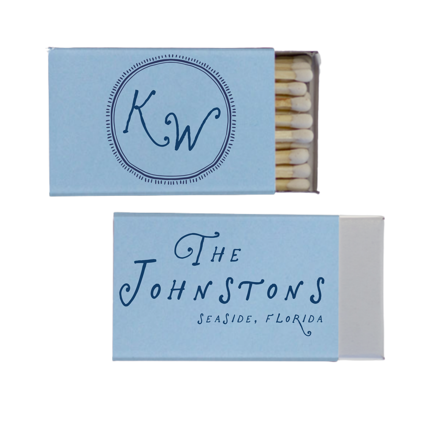 Funky Handwritten Matchboxes