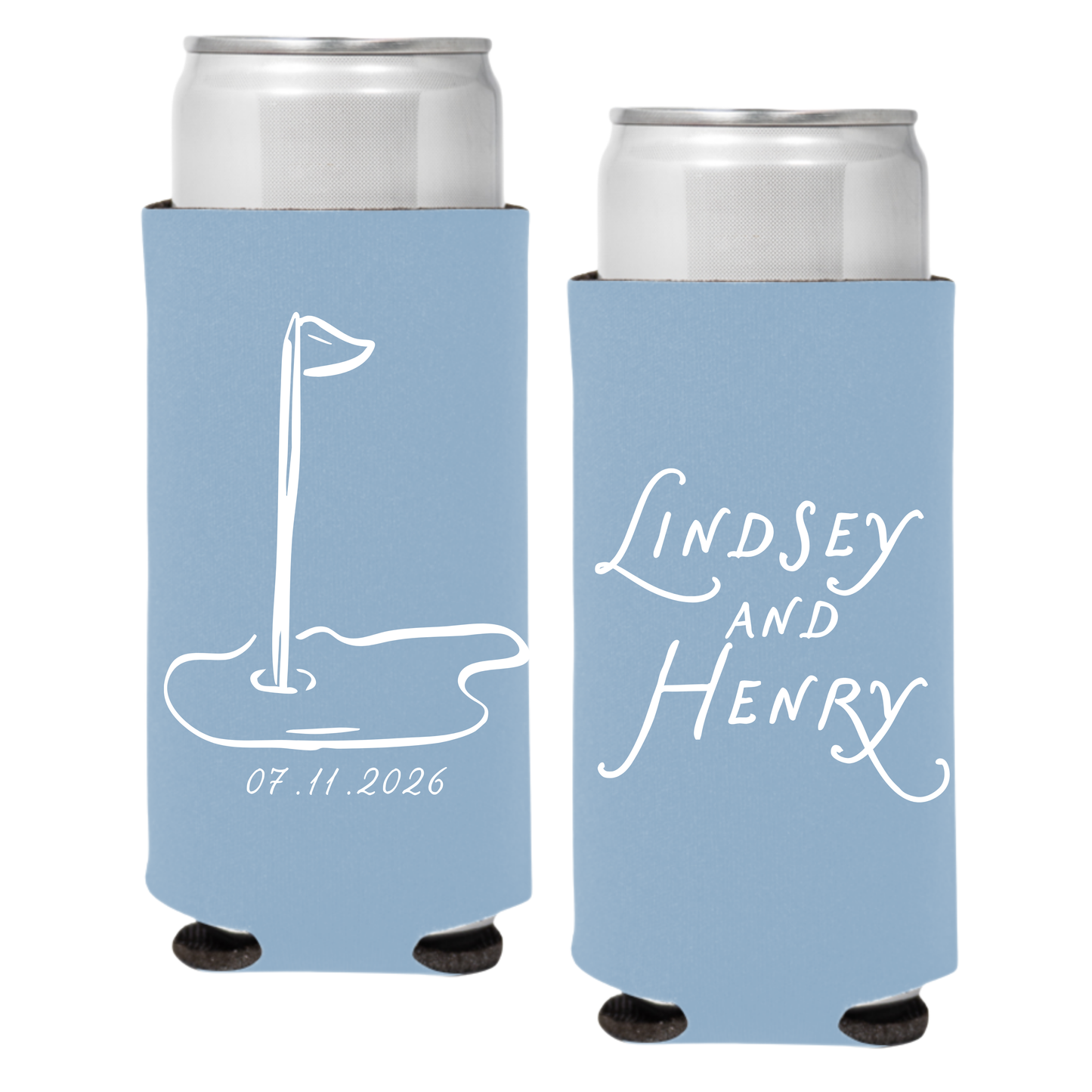 Golf Flag Slim Coozies