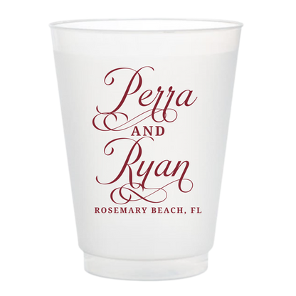 Timeless Name Frosted Cups