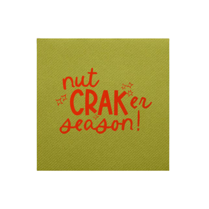 Nut CRAK er Season! Cocktail Napkins