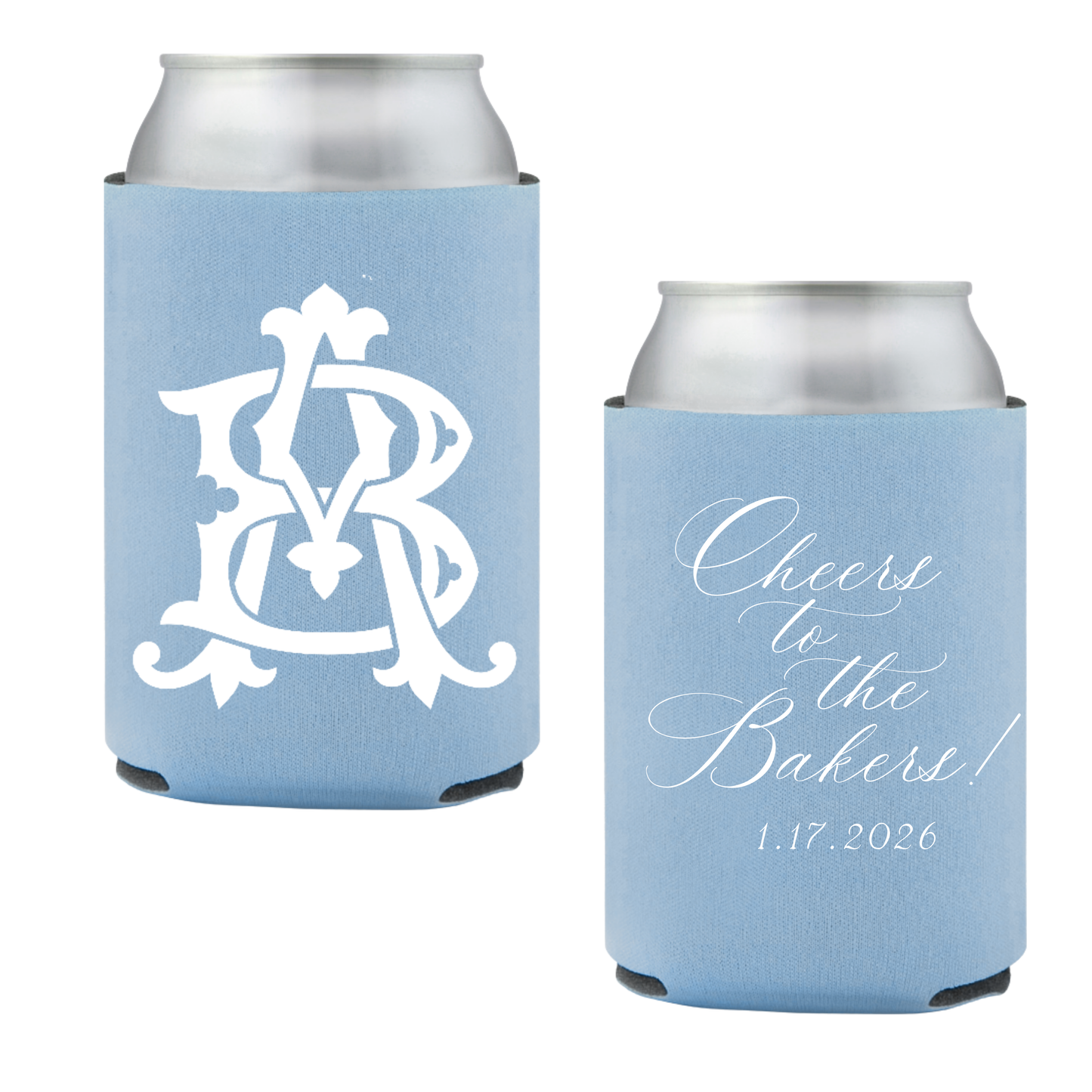 Classic Monogram Standard Foam Coozies
