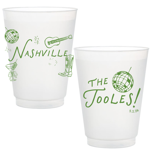 Funky Destination Frosted Cups