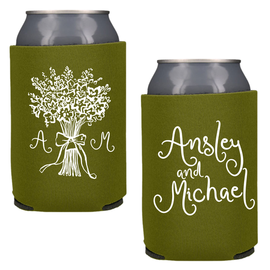 Flower Bouquet Standard Foam Coozies