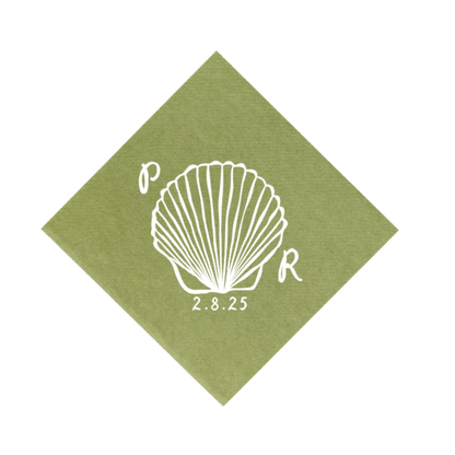 Seashell Crest Cocktail Napkins