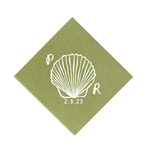 Seashell Crest Cocktail Napkins
