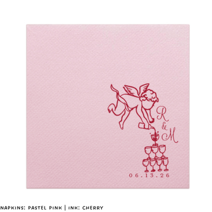 Cherub Cocktail Napkins