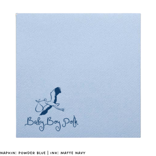 Stork Cocktail Napkins