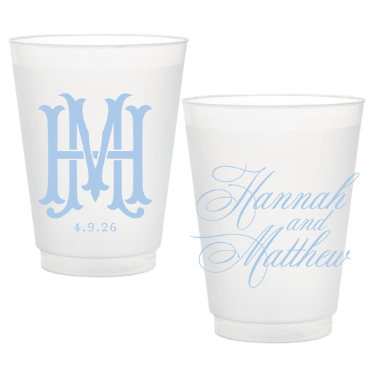 Classic Duogram Frosted Cups