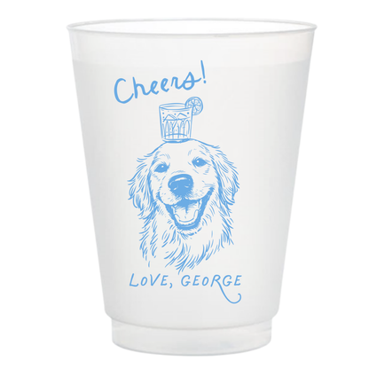 Dog Sketch Frosted Cups